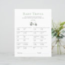 Search for baby shower trivia games Guess who