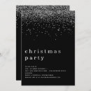 Search for black and silver christmas invitations Simple