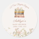 Search for garden baby shower stickers Watercolor wildflowers