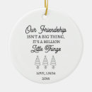 Search for meaningful ornaments Friendship keepsake