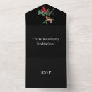 Search for all in one christmas invitations Black