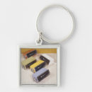 Search for number 5 keychains Black and white