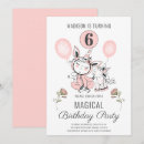 Search for unicorn 6th birthday invitations Cute