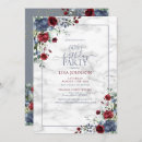 Search for blue and gold 60th birthday invitations Marble