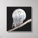 Search for owl painting canvas prints Moon