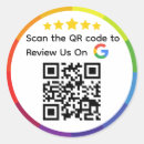 Search for qr code stickers Business review link