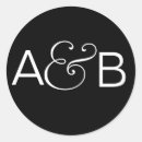 Search for black envelope seals Initials