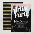 Search for artistic birthday invitations Pink