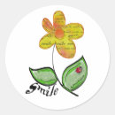 Search for yellow ladybug stickers Flower