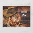 Search for cowboy thank you postcards Rustic