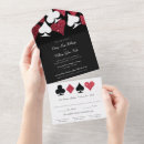 Search for red glitter invitations Las vegas