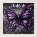 Search for purple butterfly puzzles Black