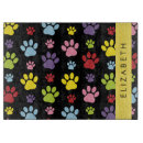 Recherche de chien planches à découper Motif de pattes