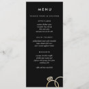 Search for black and gold menus Chic