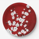 Search for cherry blossom paper plates Red