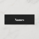Search for created business cards Black