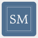 Search for monogram square wedding stickers Trendy