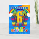 Search for 6th for grandson birthday cards Six