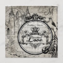Search for love song wedding invitations Vintage