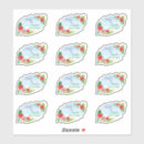 Search for red hibiscus flower stickers Beach