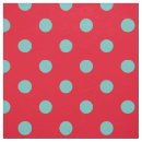 Search for red and teal fabric Dots