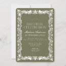 Recherche de olive green birthday invitations Fête d'anniversaire