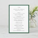 Search for emerald green wedding programs Modern