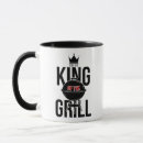 Search for king of the grill mugs Typography