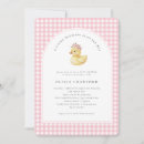 Search for a little duckling is on the way baby shower invitations Mother to be