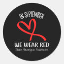 Search for red awareness stickers Wear
