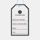 Search for clothing price tags Black and white