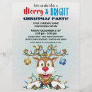 Search for funny christmas flyers Reindeer