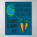 Search for funny easter cartoon posters Bunny with carrot
