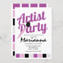 Search for artistic invitations Colourful