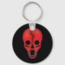 Search for skull keychains Red