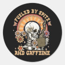 Search for vintage skeleton stickers Halloween