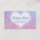 Recherche de pastel bleu cartes visite Maquilleur