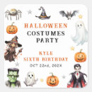 Search for costume party stickers Calling all monsters