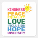 Search for peace and love stickers Hope