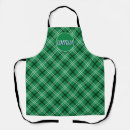Recherche de plaid monogram aprons Élégant
