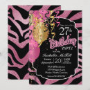 Recherche de zèbre rose et noir invitations Safari