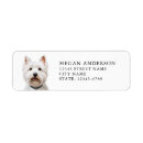 Search for west highland white terrier return address labels Puppy