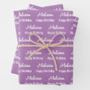 Search for lavender purple wrapping paper Script