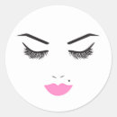 Search for lips and lashes stickers Girly
