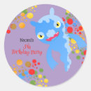 Search for little monster birthday stickers Party