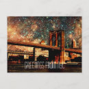 Search for greetings from new york postcards Brooklyn bridge