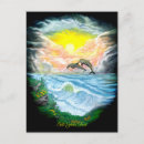 Search for playing dolphin postcards Water