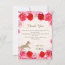 Search for red roses thank you cards Bridal shower