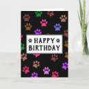 Search for paw print cards From the dog