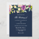 Search for navy and purple wedding invitations Botanical